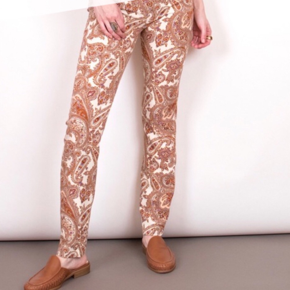 Zara Paisley Pants Size XS
